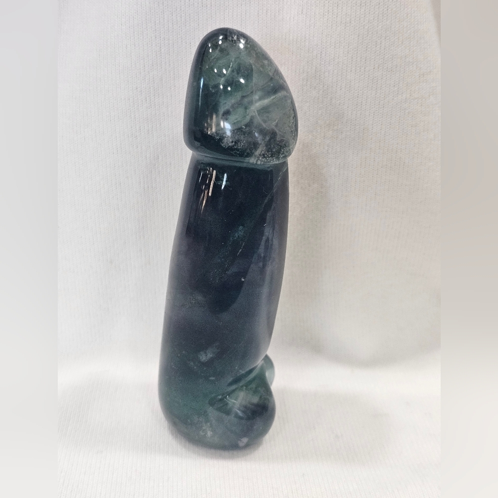 Rainbow Fluorite Crystal Peen Sculpture - Picture 5 of 5